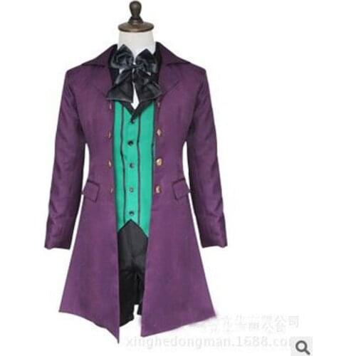 Anime Black Butler Cosplay Costume Season 2 Earl Alois Tra State Cosplay Party Clothes Dress Set
