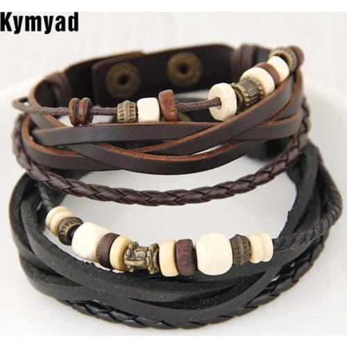 Кожаные браслеты Kymyad China At AliExpress