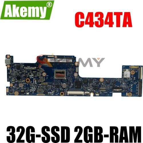 Akemy For ASUS Chromebook Flip C434TA C434T Laotop Mainboard C434TA Motherboard with 32G-SSD 2GB-RAM