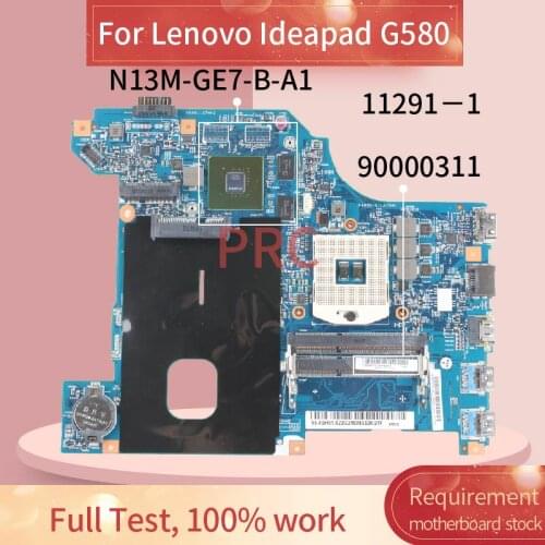 LG4858L MB 11326-1 For Lenovo Ideapad G580 HM75 GT610M 1GB Laptop motherboard 48.4SG01.011 N13M-GE7-B-A1 DDR3 Notebook Mainboard