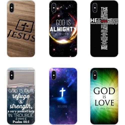 For LG G3 G4 Mini G5 G6 G7 Q6 Q7 Q8 Q9 V10 V20 V30 X Power 2 3 K10 K4 K8 2017 Soft Shell Cases Christian Jesus Bible Verse Cases