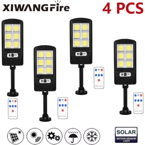 Outdoor LED Waterproof Solar Light Human Body Sensor Smart Remote Control Light Outdoor Street Light Garden Sensor Solar Light