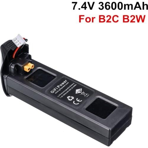 Upgrade For MJX Bugs 2 B2W B2C Battery 7.4V 3600mah 25C Li-po Battery For MJX B2W B2C rc quadcopter drone spare parts