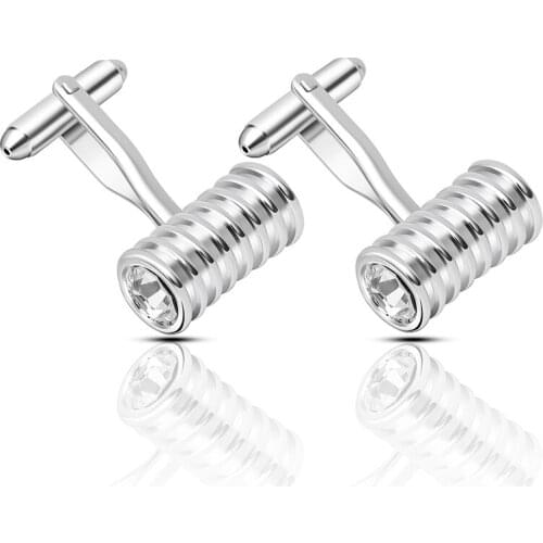 Personality Creative Mens Cufflinks Spring Shape Fashionable French Copper Quality Cufflinks Inch Shirt Suit Jewelry