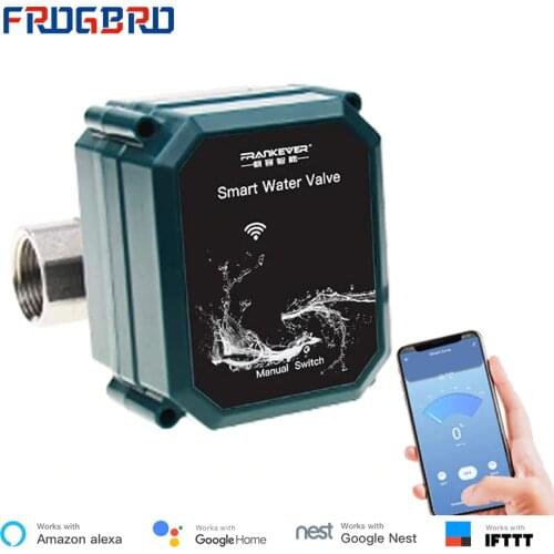 FROGBRO WIFI Smart Water Timer Wireless Water Valve Remote Control Smart Automatic Watering Works with Alexa Google Home Tuya