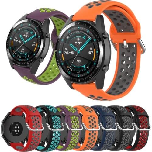 Smart Wristbands Strap For Huawei Watch GT2 / GT Sport Silicone Watch Band For Garmin Vivoactive 4/3 Replace Bracelet Accessory
