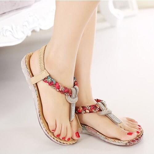 Ladies Sandals Ladies Casual Shoes Sexy Beach Summer Girls Slippers Fashion Cute Ladies Flat Sandals