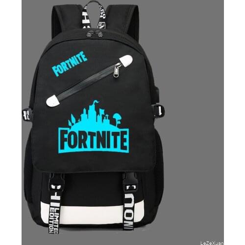 Luminous Backpack Fortnite Student School Bags Leisure Bag Christmas Toys Boys Girls Birthday Gift