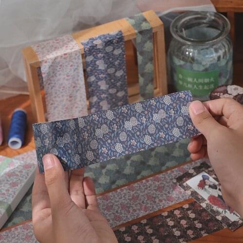 Vintage Floral Washi Tape Japanese Masking Decorative Tapes For Diy Crafts And Arts Bullet Journal Planners Scrapbook