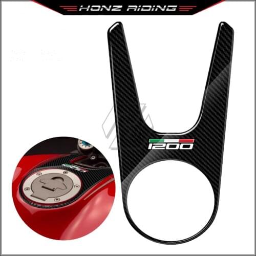 For Ducati Monster 1200 2015 2016 2017 3D Carbon-look Motorcycle Top Tank Pad Protector