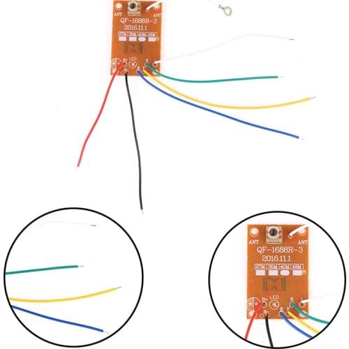 1PC circuit PCB transmitter&receiver board Radio system 4.5v-6v for toy car Antenna Toys 4CH RC remote control 27MHz