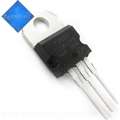 10pcs/lot TIP122 TO-220 5A 100V In Stock