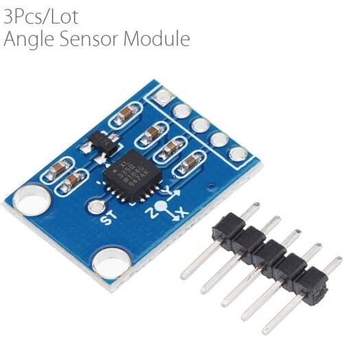 3Pcs/Lot GY-61 ADXL335 Angle Sensor Module 3-Axis Analog Accelerometer Tilt Angle Board Triaxial Gravity Acceleration