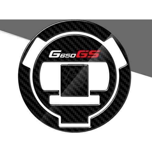 3D Carbon-look Motorcycle Fuel Gas Cap Protector Decals Case for BMW G650GS G650 GS From 2008