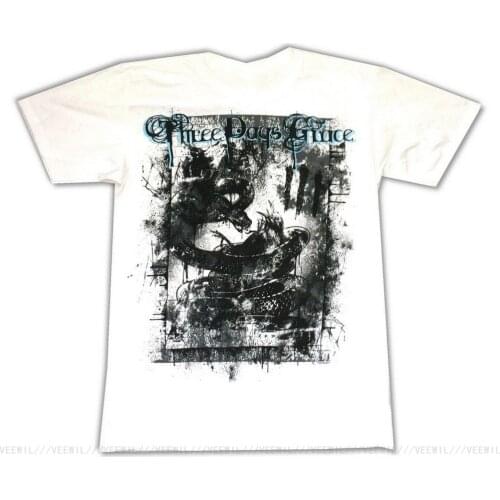 Three Days Grace Destroyed Life Starts Now 2011 Tour White T-Shirt New Official Cotton Tee Shirt High Quality Casual Printing