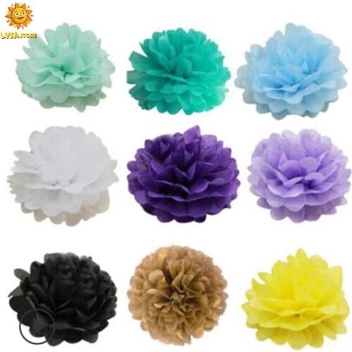 10inch 25cm European And American Party Decorative Paper Flower Ball Handmade Garland For Wedding Dress Up Birthday Gathering