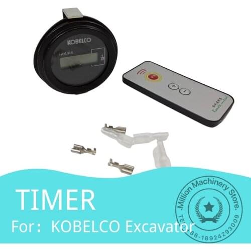 For KOBELCO SK Excavator Time Remote Hour Meter Timetable With Control Timer Diesel Petrol Engine Excavator