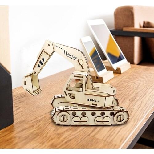DIY 3D Truck Wooden Model Building Kit Assembly Toy for Children Adults Puzzle Game Handmade Jigsaw Preschool Learning ToyToddle