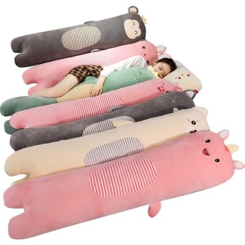 Long Pillow Pregnant Womens Side Sleeping Leg-Supporting Pillow Boys Style Removable and Washable Bed Pillow