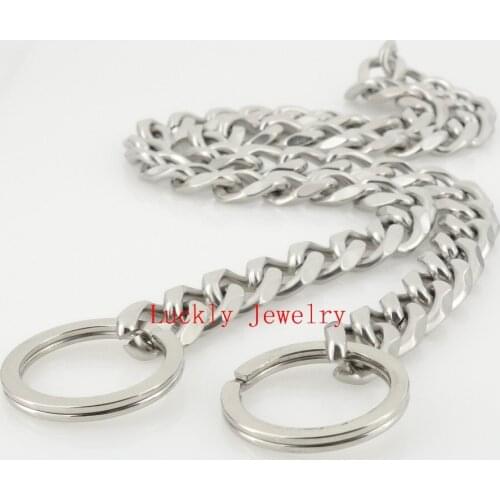 Daily Deals 13mm Width 316L Stainless Steel luxury Smooth Cuban Link Pet Dog Chains Collars Custom Size 12-32inch Wholesale
