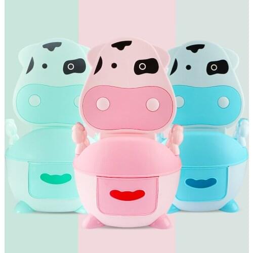 Lovely cow baby toilet,cheap kids potty,plastic new baby product