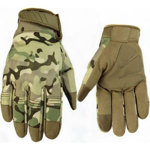 Camouflage Mens Full Finger Mitten Army Tactical Gloves Anti-skid Military Bicycle Airsoft Motorcycle Shooting Paintball Gloves