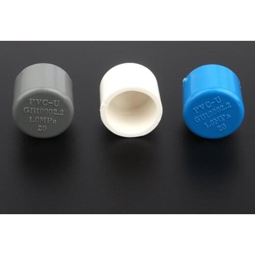 10pcs/lot 20mm PVC Pipe End Cap Garden Irrigation Fittings Household Water tap Aquarium Tank Tube Adapter Water Pipe Connectors