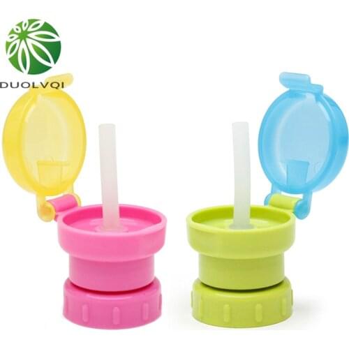 Creative Portable Spout Cover Drinking Straw Cover Spill-proof Baby Drink Bottle Accessories Children Drinking Protection Tools