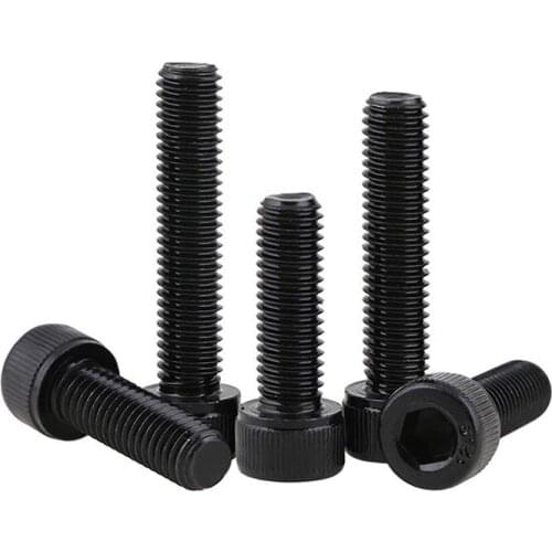 M2 M3 M4 M5 M6 M8 Hex allen Socket Cap Head Screw Black grade 12.9 Metric Diy Screws Furniture Bolts Furniture ship car