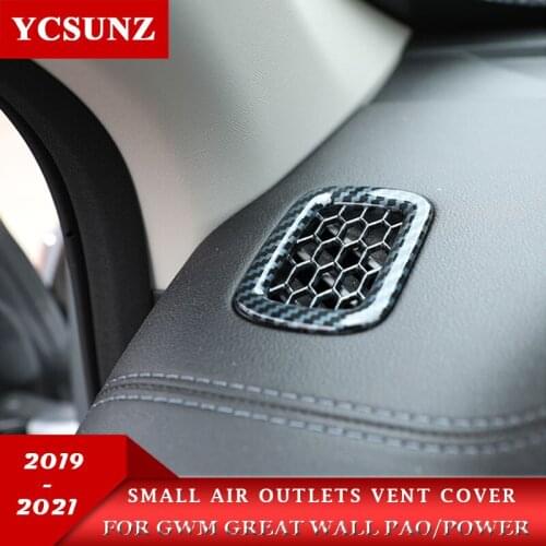 ABS Carbon Fiber Small Air Outlets Vent Cover Car Parts For GWM Great Wall Pao Great Wall Power 2019 2020 2021 accessories