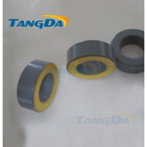 Tangda Iron powder cores T157-33 OD*ID*HT 40*24*15 mm 43.5nH/N2 33ue Iron dust core Ferrite Toroid Core toroidal yellow gray