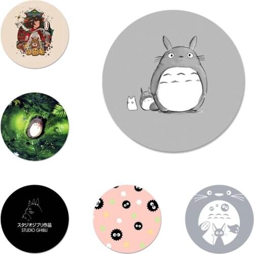 Cute Totoro Spirited Away Ghibli Miyazaki Icons Pins Badge Decoration Brooches Metal Badges For Clothes Backpack Decoration