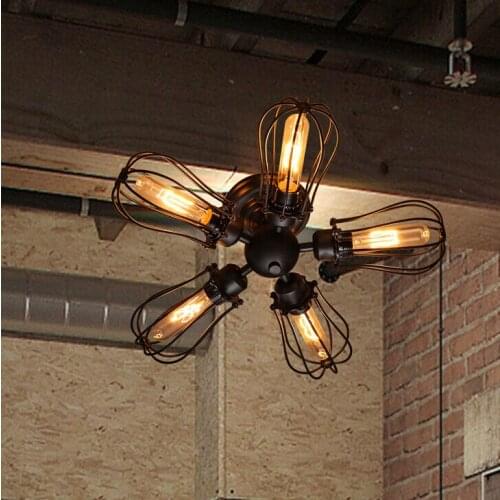 New Loft industrial wind lamp wall lamp Vintage American country 5 grapefruit lamp GY107