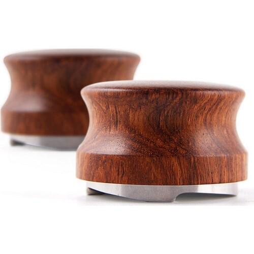 New Solid Wood Handle Coffee Tamper Macaron Convex Four/two Angled Slopes Base Coffee Powder Hammer Coffee Machine Accessories
