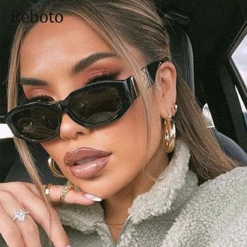 Trendy Small Rectangle Sunglasses Women Fashion Brand Designer Luxury Steam Punk Square Sun Glasses Female Vintage Glasses UV400