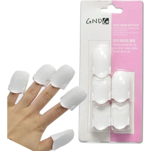 Plastic Nail Remover Clip Finger Set Touch Screen Nails Art Plastic Gel Nail Polish Remover Wrap Nail Cover Tool