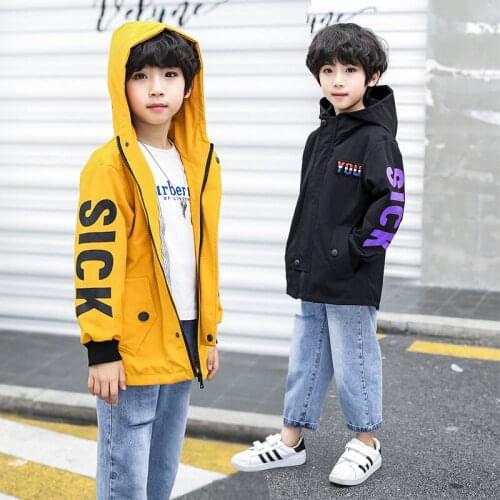 Casual Spring Autumn Coat Outerwear Top Children Clothes Kids Costume Teenage Gift Plus Size Boy Clothing High Quality