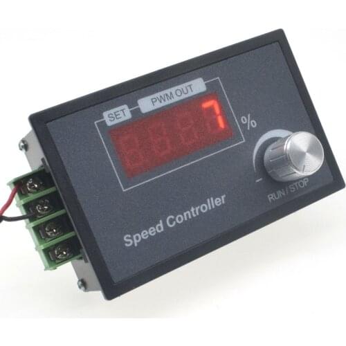 Taidacent 6V 12V 24V 36V 48V 60V 30A PWM DC Motor Controller Digital Display Encoder Knob Control Variable Speed/ Frequency