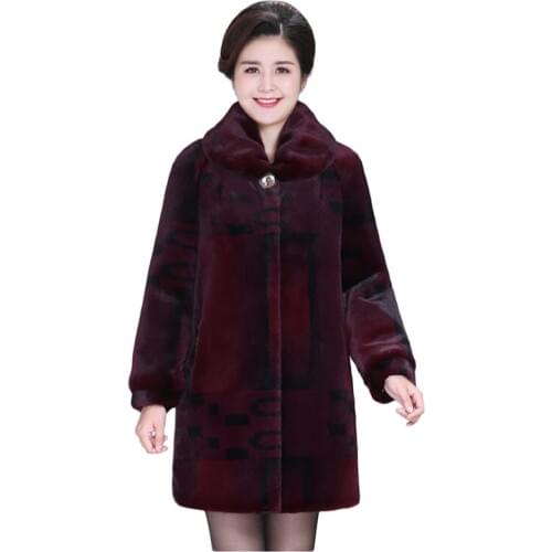 Luxury Clothes Fur Coat Women Winter Jacket Oversized Shaggy Outerwear Elegant Imitation Mink Cashmere Parkas High Quality 1959