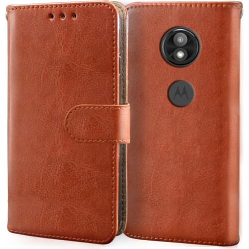 Luxury Case For Motorola Moto E6 E5 E4 Play Plus Case Flip leather Wallet Card Slot Silicon protective shell Cover Phone