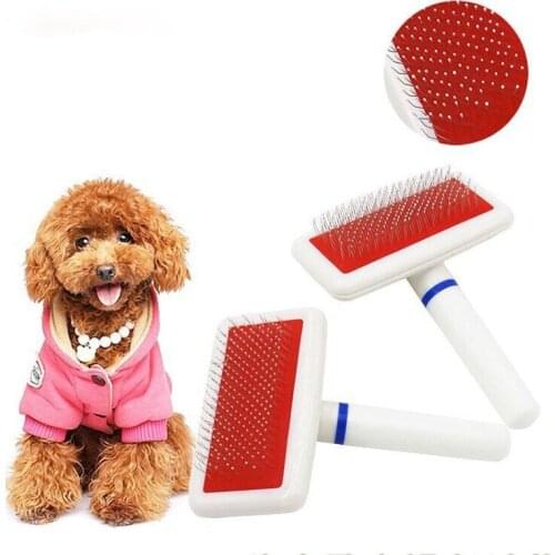 Pet Products Dog Brush Dog Comb for Cat Scraper Puppy Cat Slicker Gilling Brush Quick Clean Grooming Tool White pet hair brush