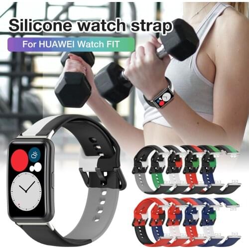 Replacement Watch Band Wrist Printed Silicone Watch Strap For HUAWEI Watch FIT Intelligent Wearable Accessories Drop Shipping
