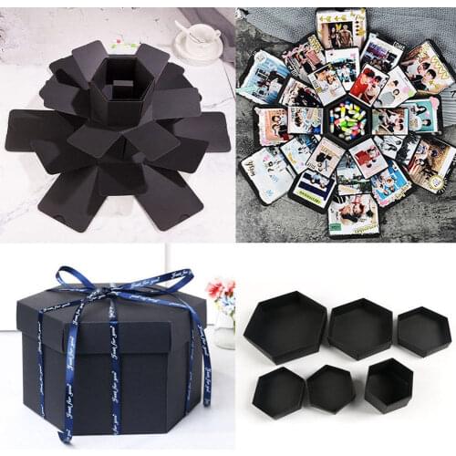 Wedding Scrapbook Explosion Box Photo Album Handmade Multi-Layer Surprise Gifts Diy Love Memory Photo Anniversary Album