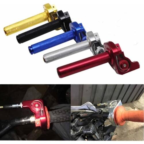 TDPRO 22cm Motorcycle 1/4 Turn CNC Twist Throttle Grip Housing for Honda Yamaha Suzuki Kawasaki KX Series Dirt Bike
