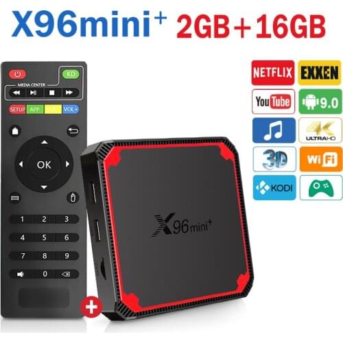 2021 X96 MINI+ Plus Smart TV BOX Android 9.0 S905W4 Quad Core 2GB 16GB 4K 2.4G/5G WIFI X96Mini Set Top Box