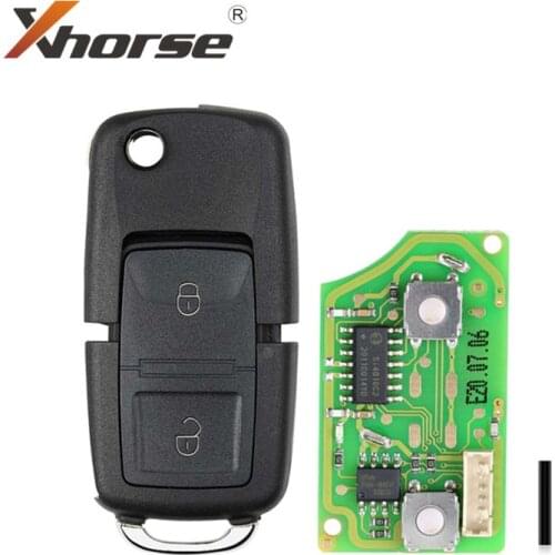 Xhorse XKB508EN Wire Universal Remote Key B5 Style 2 Buttons for VVDI Key Tool 1Piece