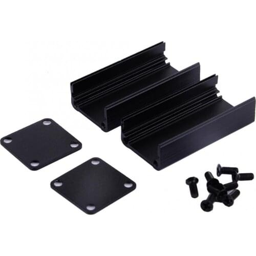 Waterproof junction box Aluminum PCB Instrument Box Enclosure Electronic Cooling Case DIY 50x25x25mm