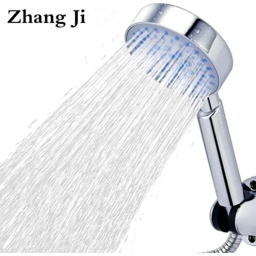 Zhangji Bathroom Shower Head Multi-Layer Electroplating Five-Function ABS Nozzle Large Panel Fast Delivery