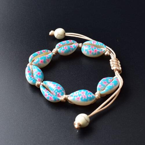 Handmade Bohemian Womens Accessories Sea Shell Ankle Bracelet Beach Jewelry Women Bracelet Wholesale Summer Wristbands