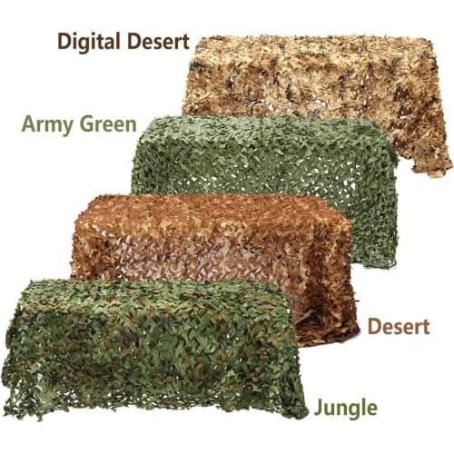 1.5*3m/ 4*6m Military Camouflage Net Camo Net Ultralight Car Camping Garden Tent Tarp Awning Sun Shelter Filet Camouflage Mesh